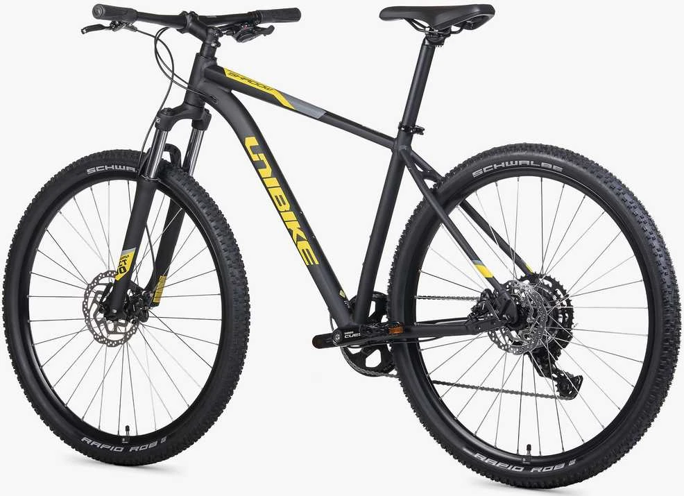 Dviratis Unibike Shadow 29 2026 juodas-yellow-L / 21" (Dydis: L / 21")