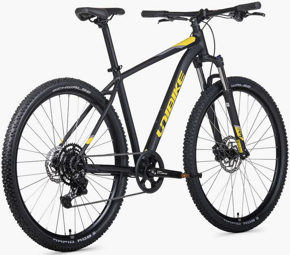 Dviratis Unibike Shadow 29 2026 juodas-yellow-M / 19" (Dydis: M / 19")