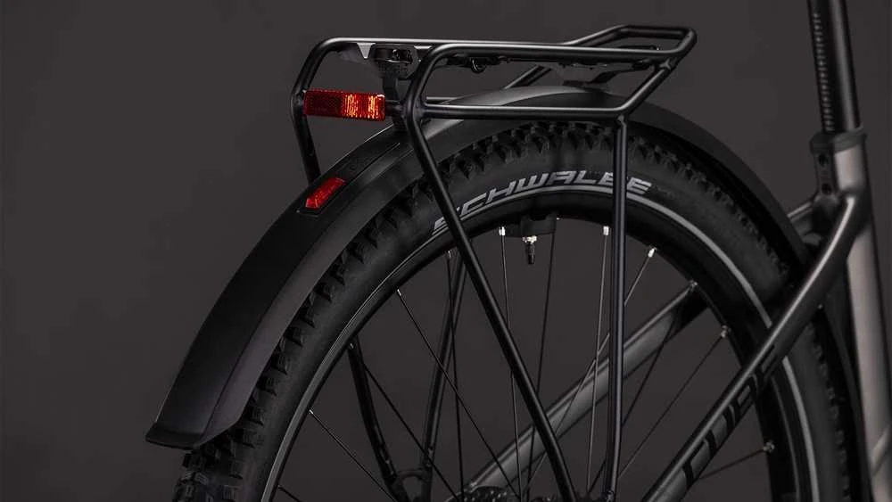 Elektrinis dviratis Cube Nuride Hybrid Performance 600 Easy Entry slabgrey'n'juodas 2026-54 cm (Dydis: 54 cm)