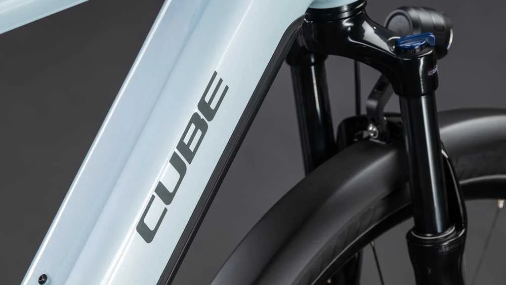 Elektrinis dviratis Cube Touring Hybrid ONE 600 glacier'n'reflex 2026-58 cm (Dydis: 58 cm)
