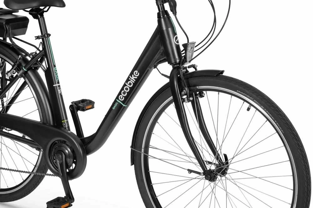 Elektrinis dviratis Ecobike Basic 28" 2026 juodas-11.6Ah (Dydis: 11.6Ah)