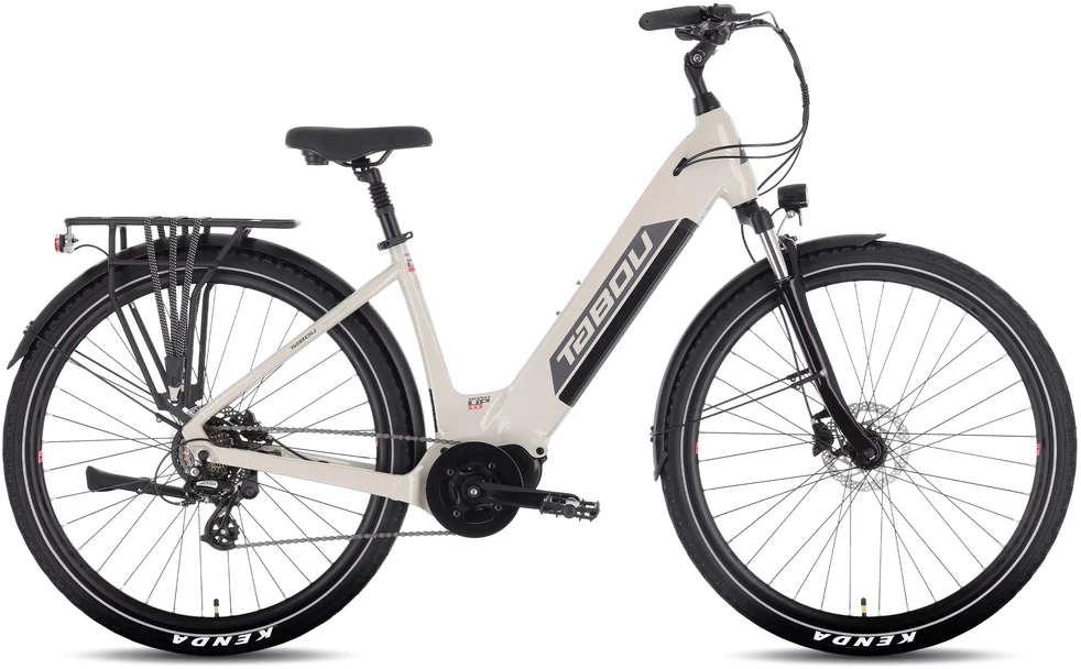 Elektrinis dviratis Tabou Mono UP 1.0 pilkas-red-16" (Dydis: 16")