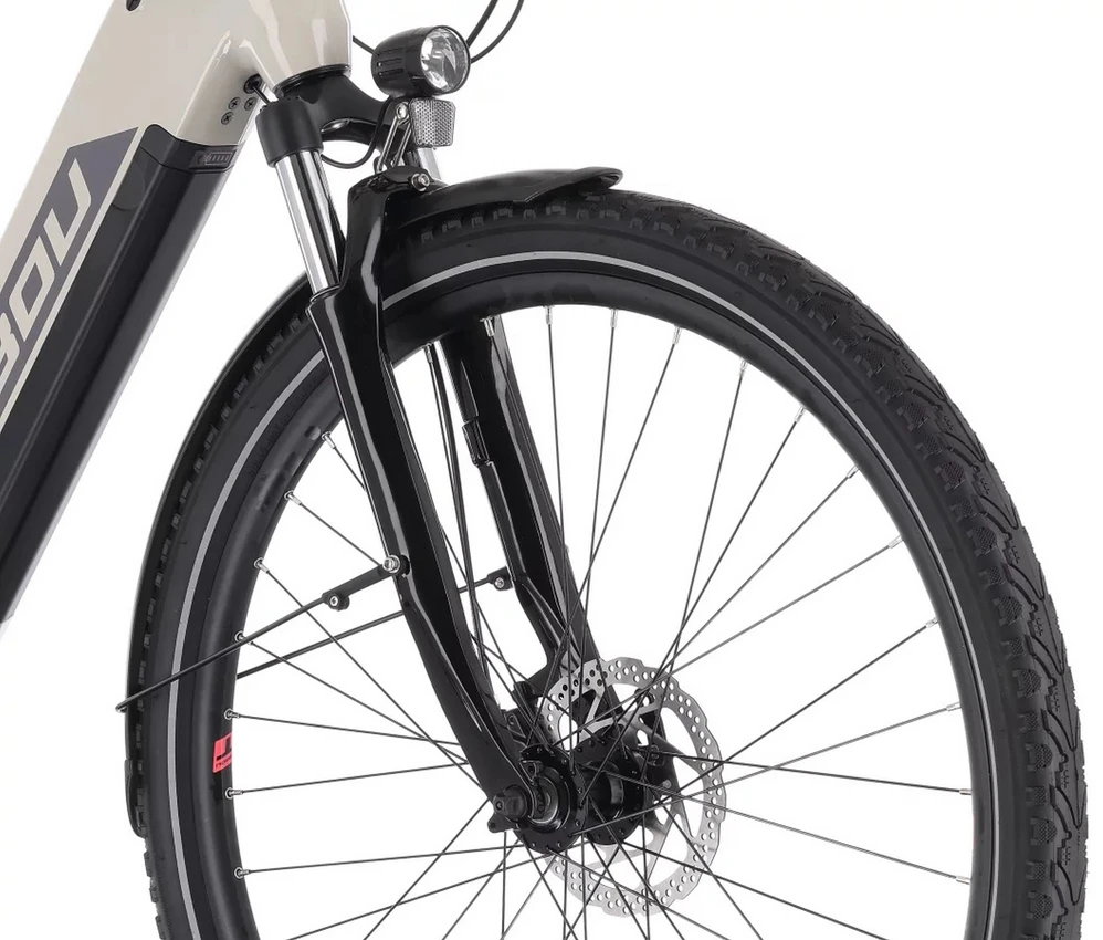 Elektrinis dviratis Tabou Mono UP 1.0 pilkas-red-16" (Dydis: 16")
