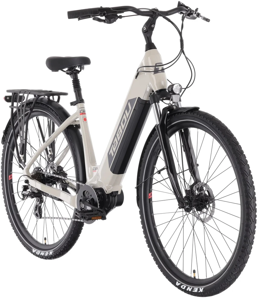 Elektrinis dviratis Tabou Mono UP 1.0 pilkas-red-16" (Dydis: 16")