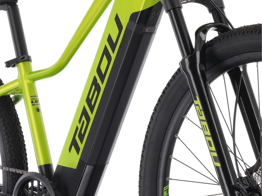 Elektrinis dviratis Tabou Venom UP 27.5 lime-juodas