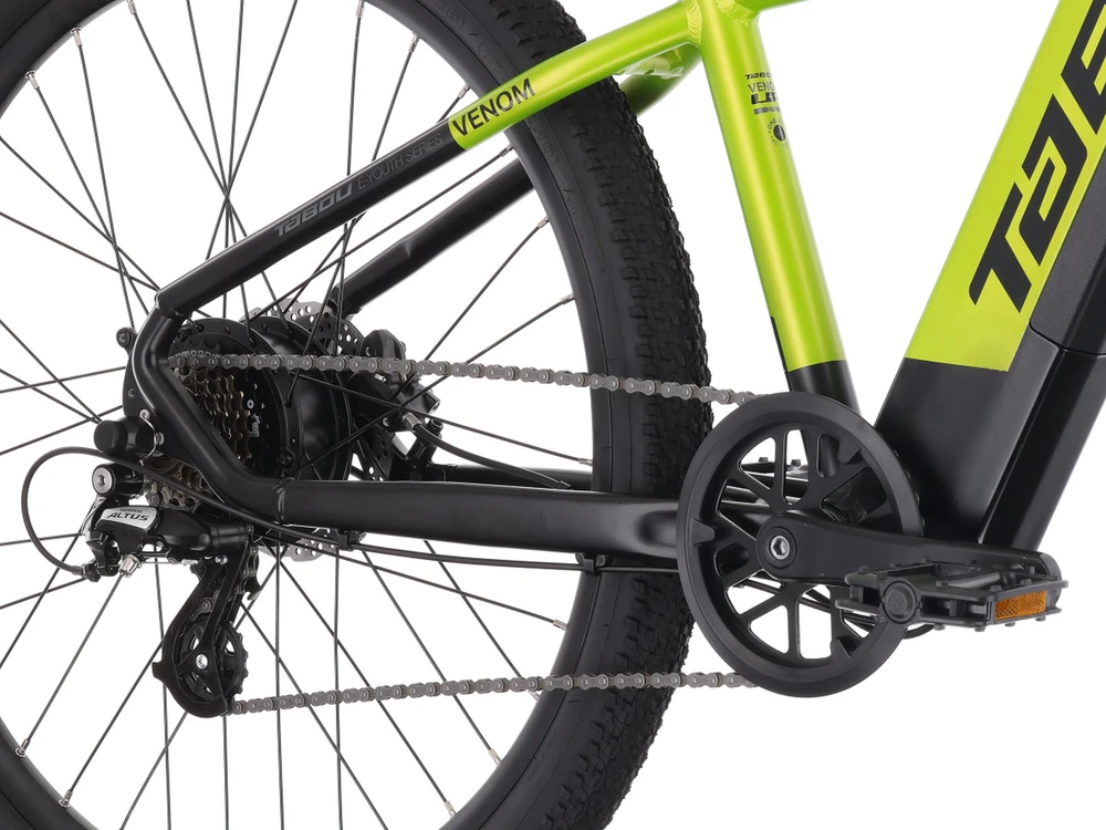 Elektrinis dviratis Tabou Venom UP 27.5 lime-juodas