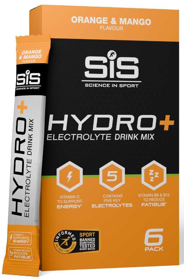 Energinis gėrimas milteliais SiS GO Hydro+ Oranžinis & Mango 6x4.5g