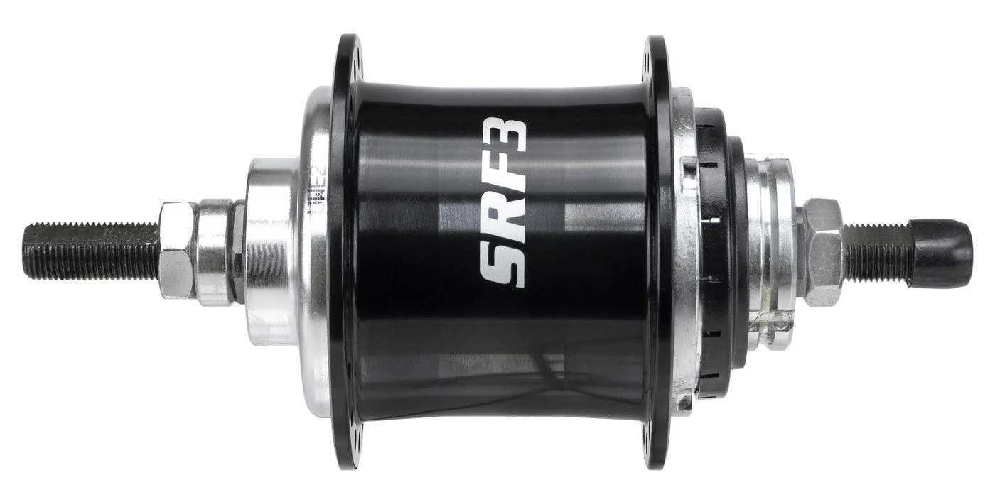 Galinė įvorė Sturmey-Archer S­RF3 Alu 36H 3-speed freewheel juodas