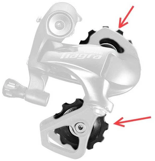 Galinio pavarų perjungėjo ratukų komplektas Shimano RD-4700