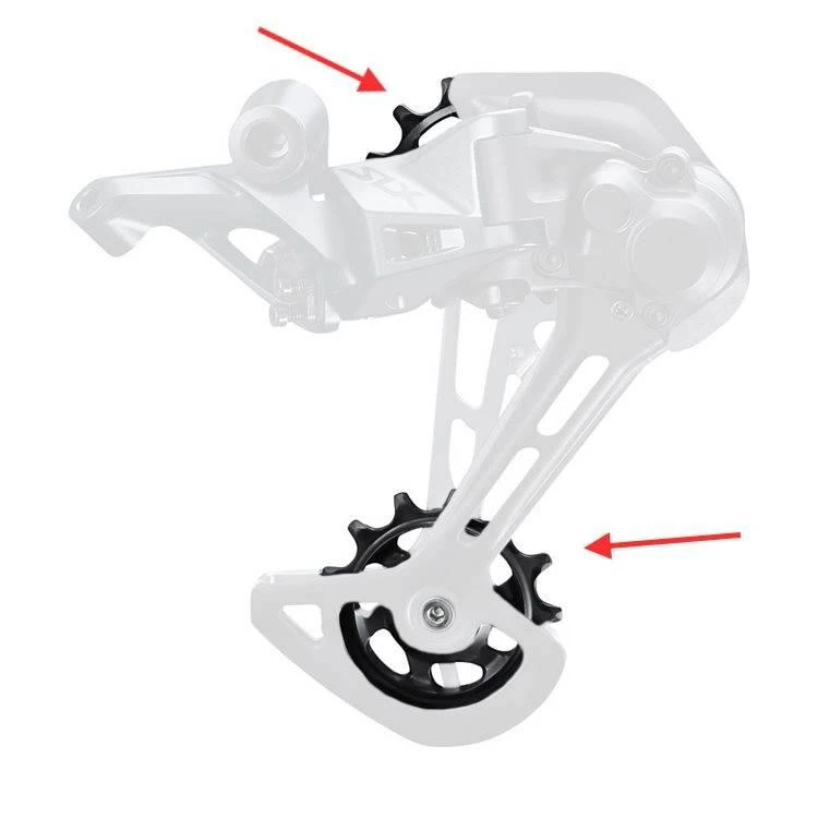 Galinio pavarų perjungėjo ratukų komplektas Shimano RD-M7100