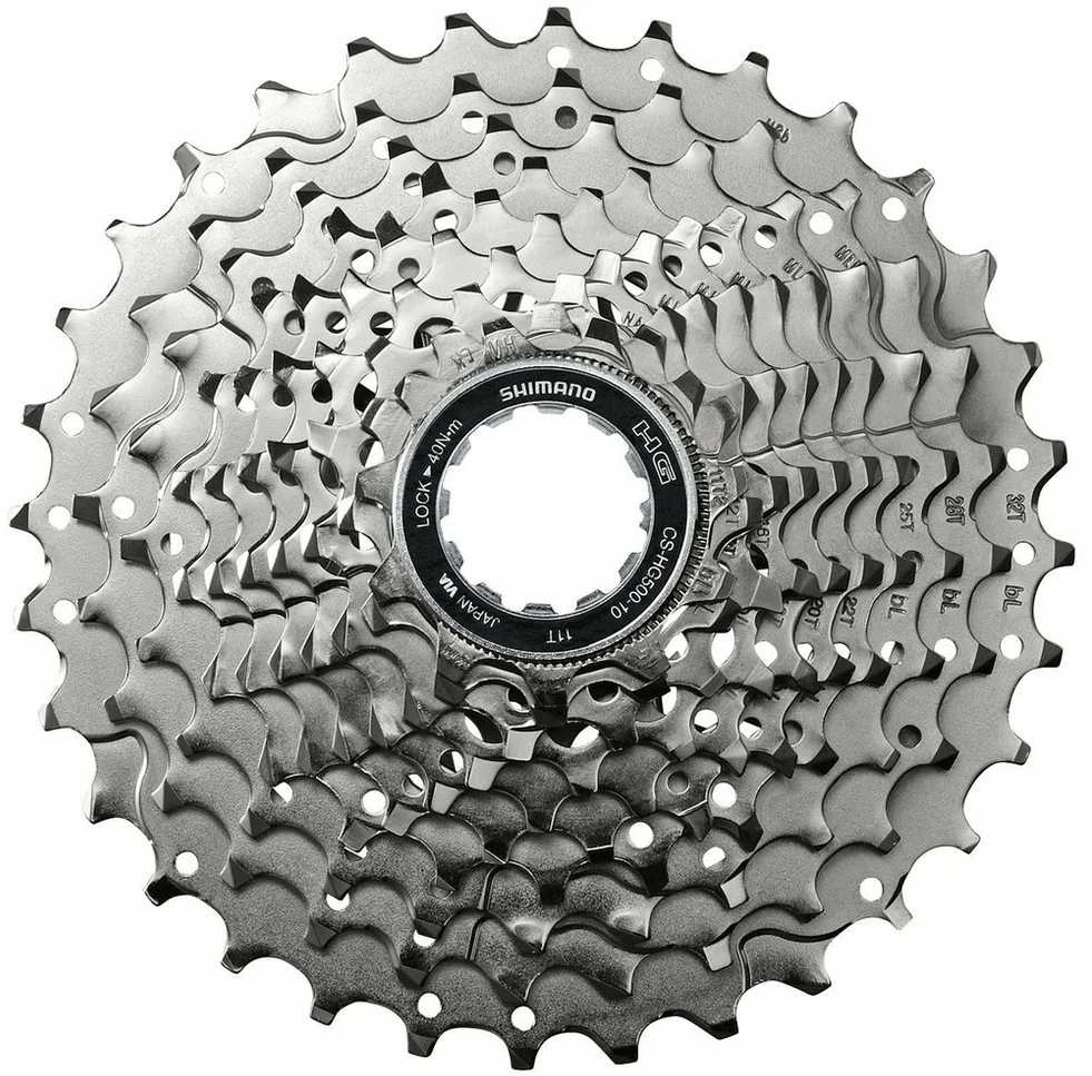 Žvaigždžių blokas Shimano 10s 11-32 CS-HG500 11-12-14-16-18-20-22-25-28-32