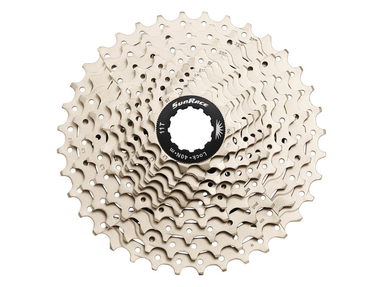 Galinis žvaigždžių blokas SunRace CSMS1 10-speed 11-36T metallic