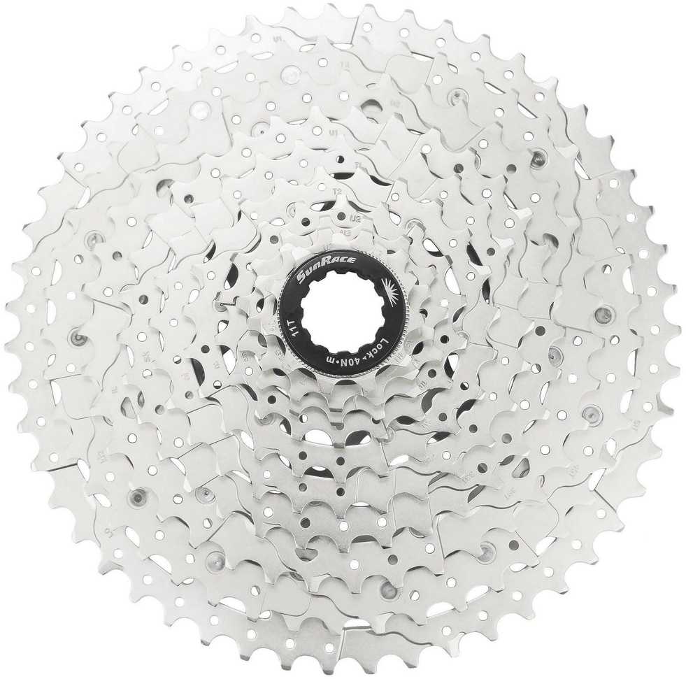 Galinis žvaigždžių blokas SunRace CSMS2 10-speed metallic-11-51T