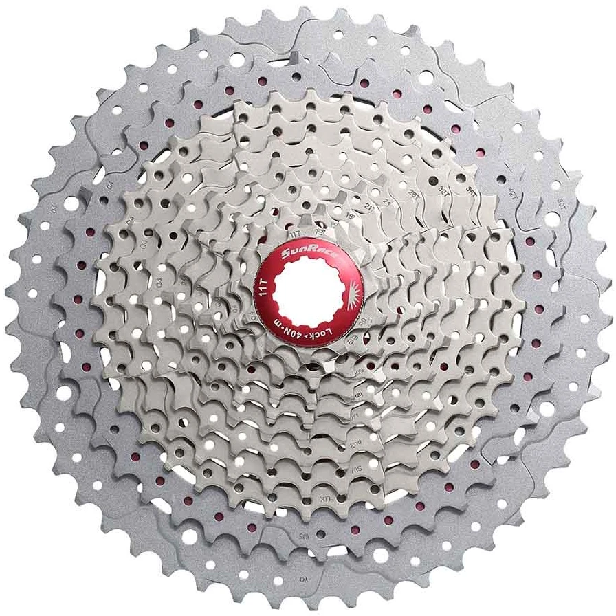 Galinis žvaigždžių blokas SunRace CSMX80 11-speed 11-51T metallic