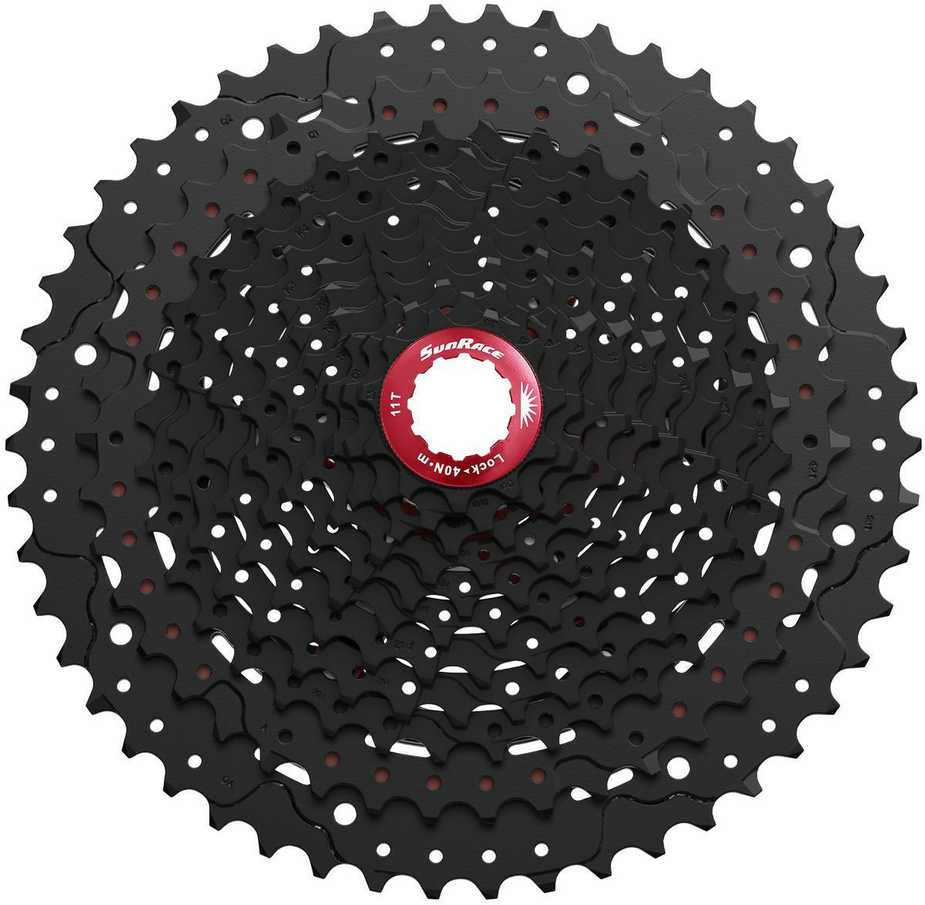 Galinis žvaigždžių blokas SunRace CSMX80 11-speed 11-50T juodas