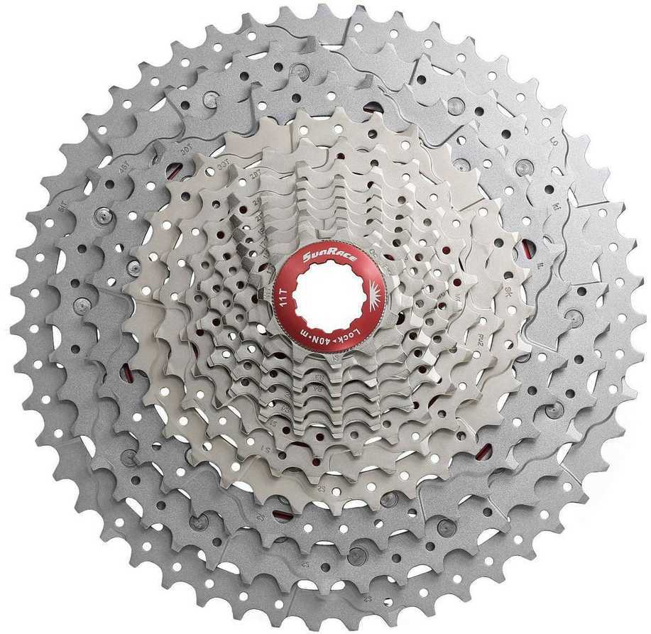 Galinis žvaigždžių blokas SunRace CSMZ903 12-speed 11-51T metallic