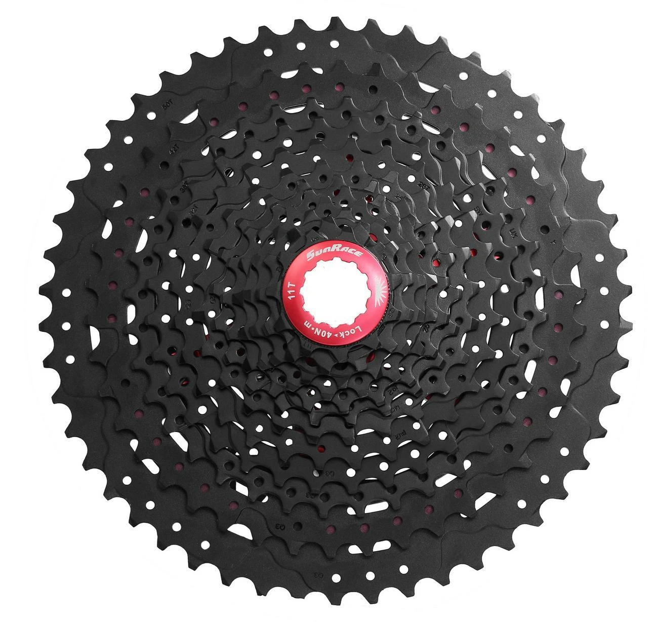 Galinis žvaigždžių blokas SunRace CSMZ90 12-speed 11-50T juodas