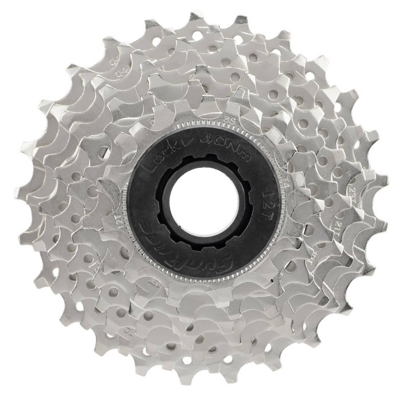 Galinis žvaigždžių blokas SunRace CSR86 8-speed nickel-12-25T