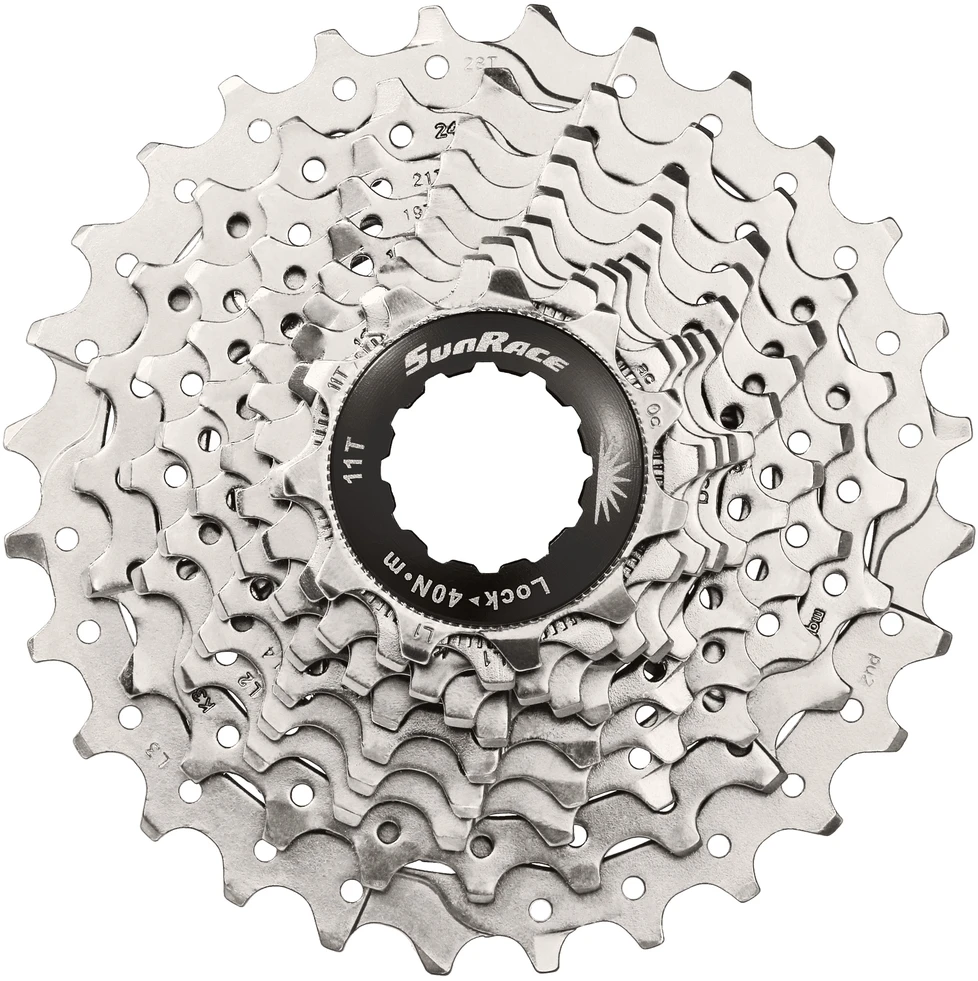 Galinis žvaigždžių blokas SunRace CSRS0 10-speed 11-32T metallic