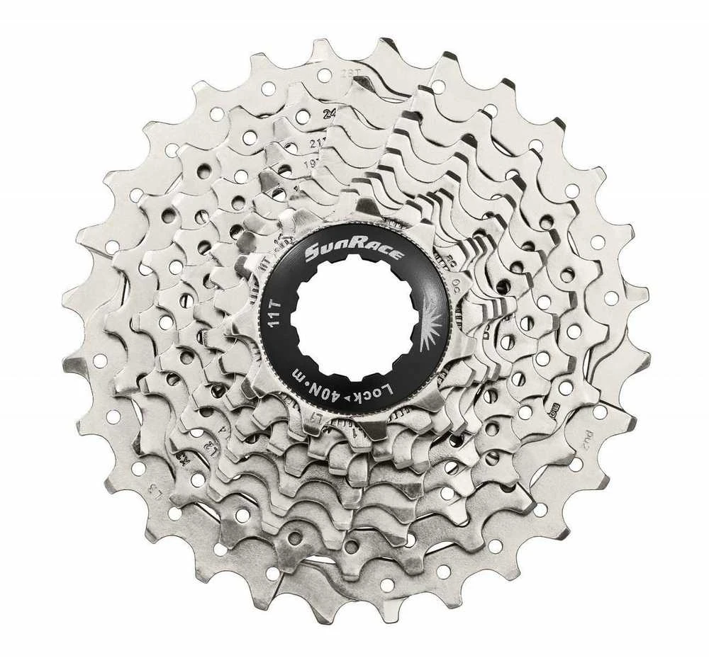 Galinis žvaigždžių blokas SunRace CSRS0 10-speed metallic-11-28T