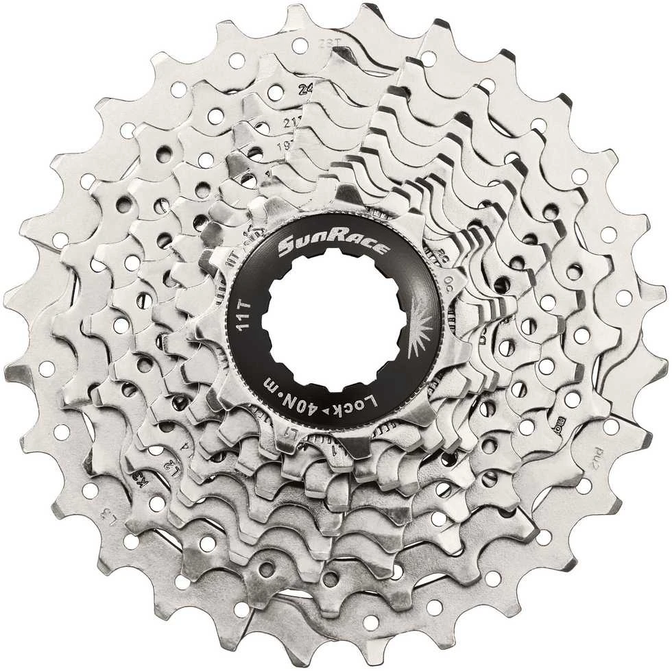 Galinis žvaigždžių blokas SunRace CSRS1 10-speed metallic-11-28T