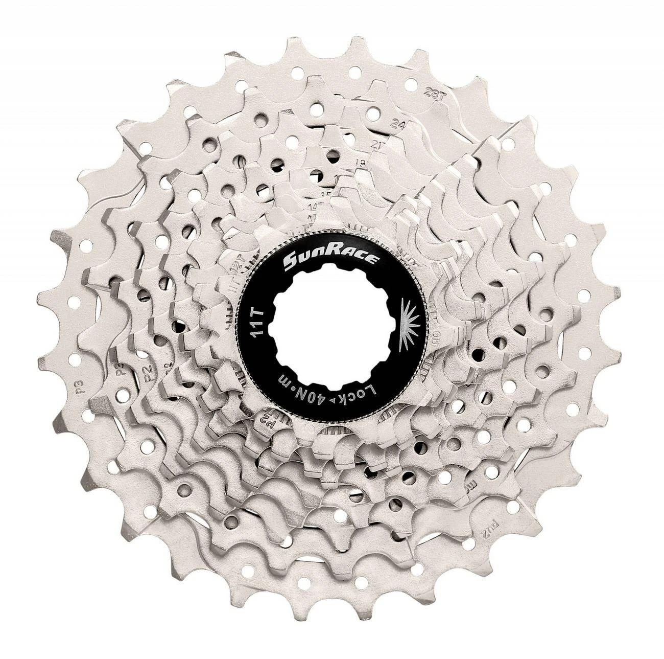 Galinis žvaigždžių blokas SunRace CSRS1 10-speed metallic-11-28T