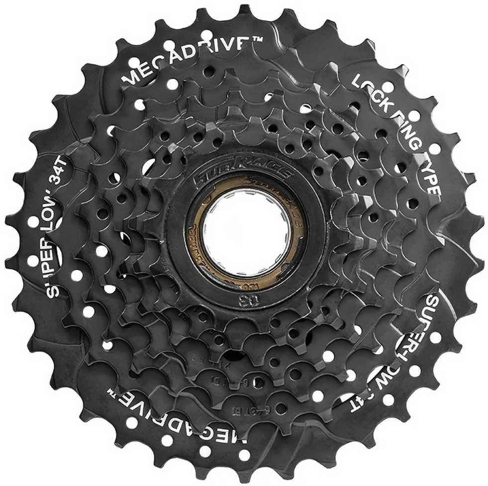 Galinis žvaigždžių blokas SunRace MFM300 7-speed 14-34T juodas (užsukamas)