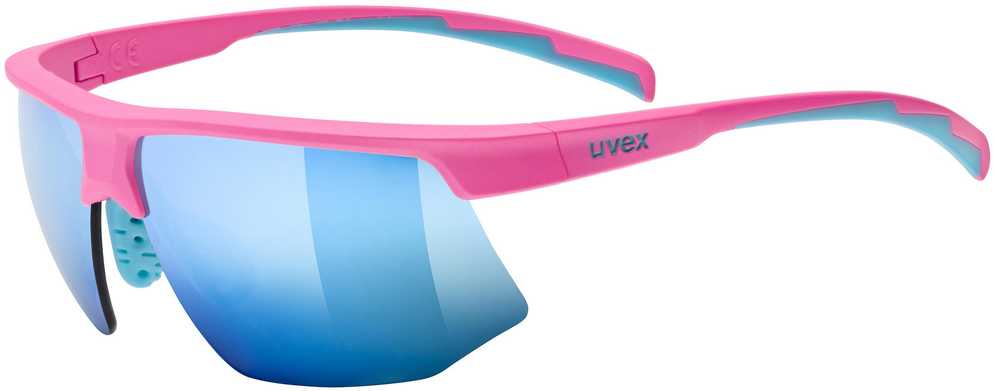 Glasses uvex aerios s pink matt / mirror mėlynas