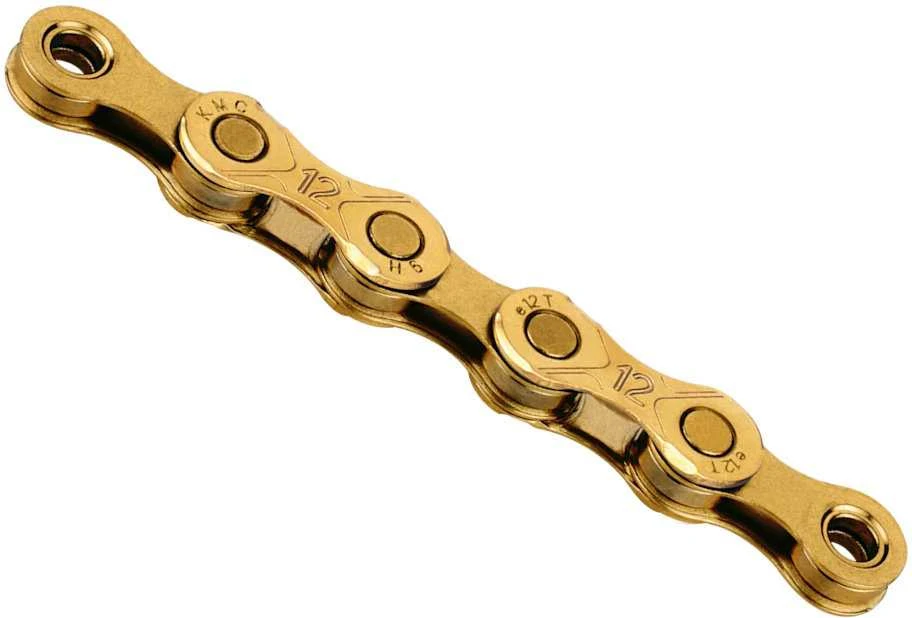 Grandinė KMC e12 Ti-N Gold 12-speed 130-links