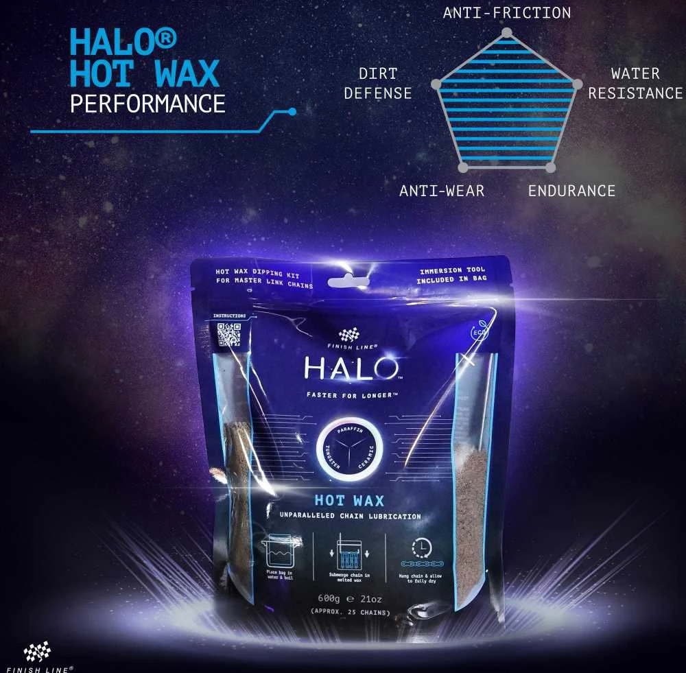 Vaškas grandinės sutepimui Finish Line HALO Hot Wax 600g