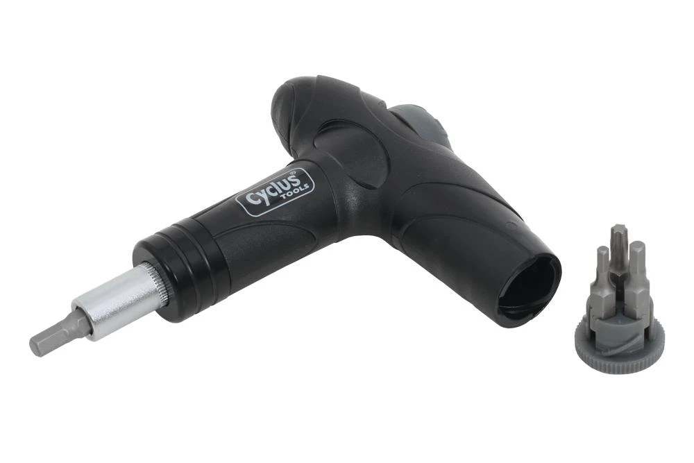 Įrankis Cyclus Tools Torque T-spanner adjustable 4/5/6Nm with Hex 3/4/5mm and Torx T25 bits (720636)