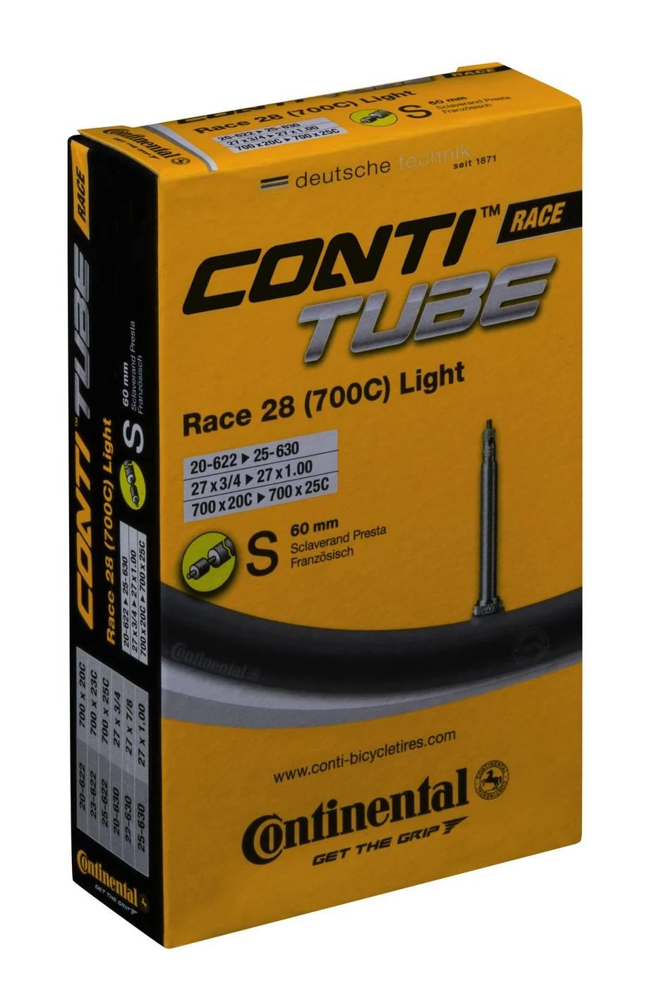 Kamera 28" Continental Race Light S60 (20-622/25-630)
