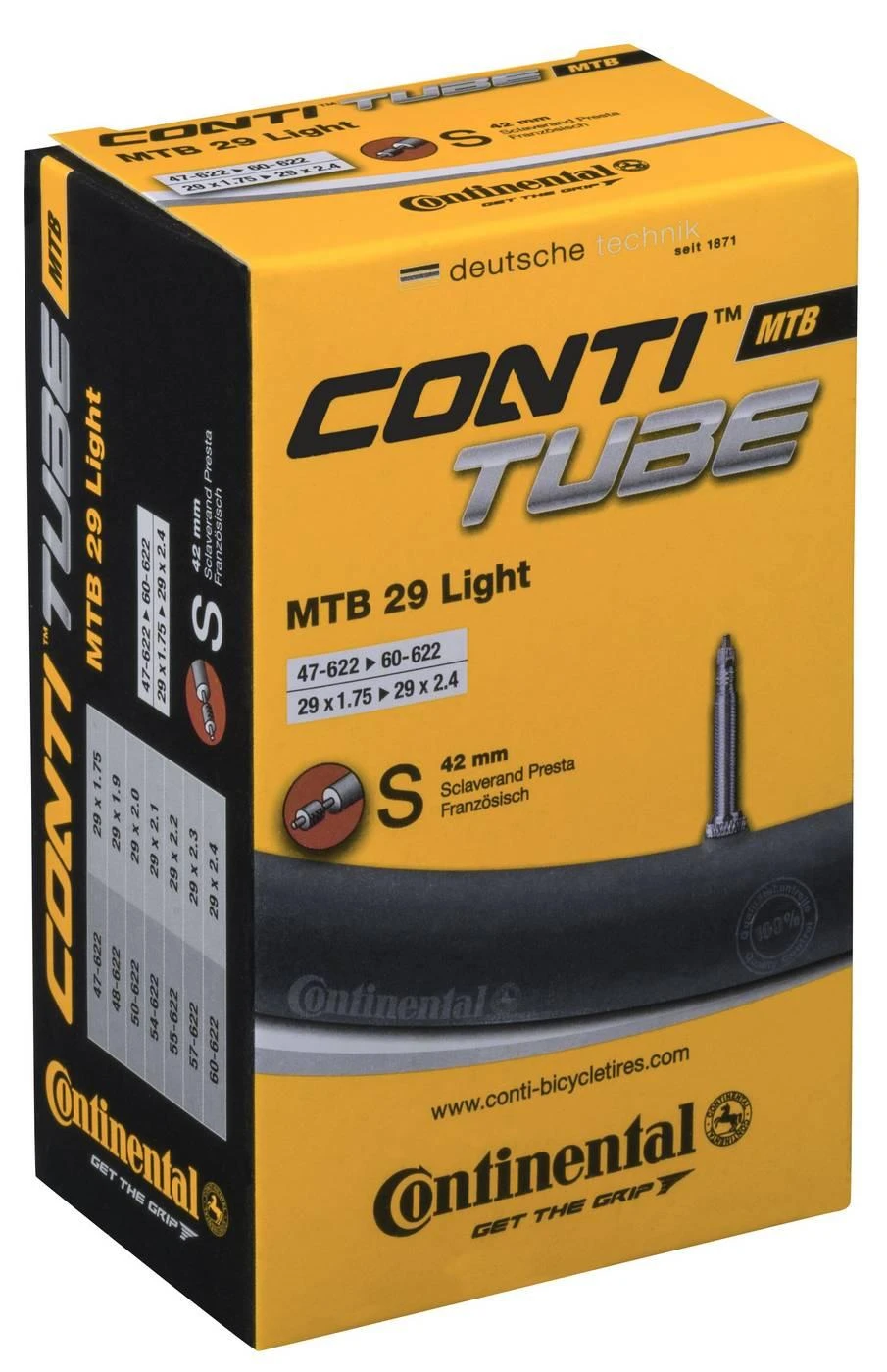 Kamera 29" Continental MTB light S42 (47/60-622)