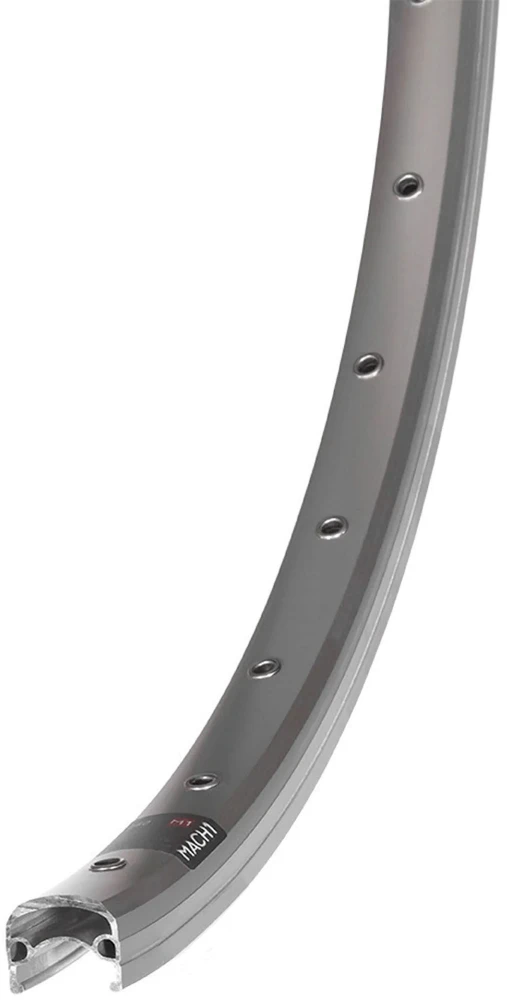 Mach 1 Ratlankis Mach1 260 28" - 622x19C Sidabrinis 36H ZigZag with eyelets V8.4