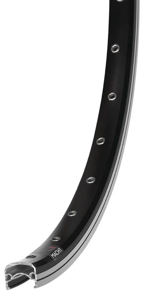 Mach 1 Ratlankis Mach1 260 28" - 622x19C Juodas 36H ZigZag with eyelets V8.4