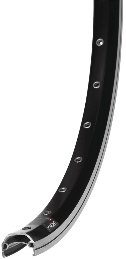Mach 1 Ratlankis Mach1 840 28" - 622x23C Juodas 36H ZigZag with eyelets V8.4