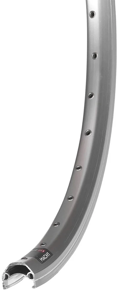 Mach 1 Ratlankis Mach1 ER-10 V-brake 20" - 406x19C Sidabrinis 32H ZigZag with eyelets V8.4