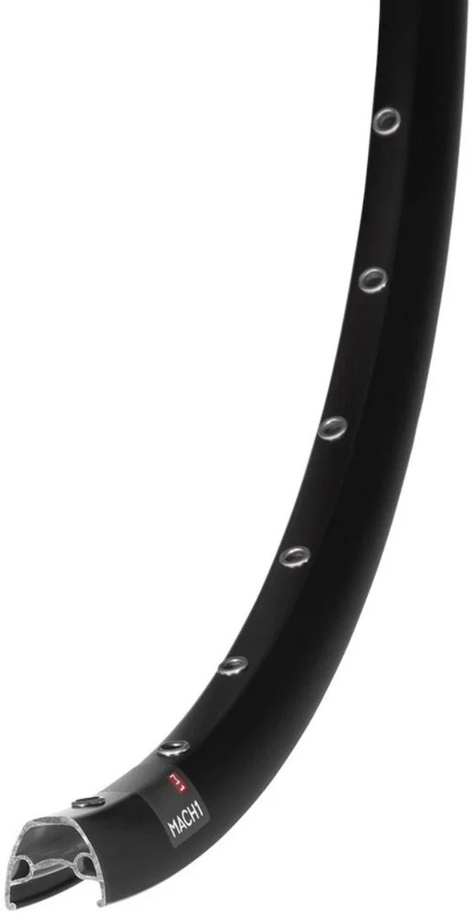 Mach 1 Ratlankis Mach1 Neo Disc 29" - 622x19C Juodas 32H ZigZag with eyelets V8.4