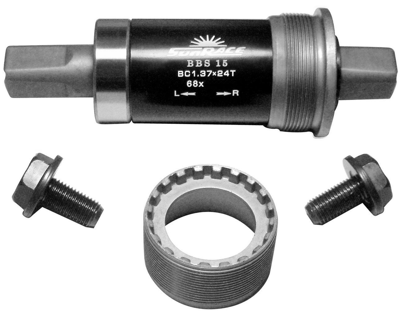 Miniklio velenas SunRace BBS15 BSA 68mm plienas/plienas-131MM