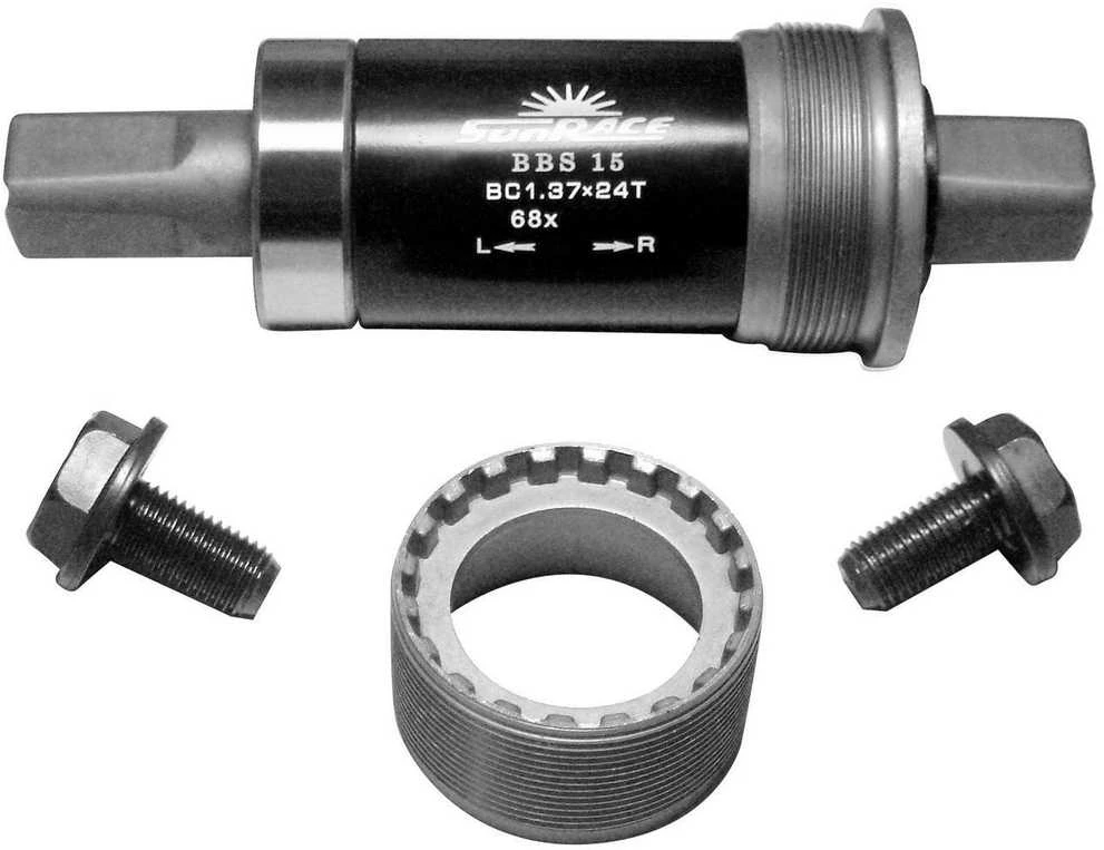 Miniklio velenas SunRace BBS15 BSA 68mm plienas/plienas-116MM