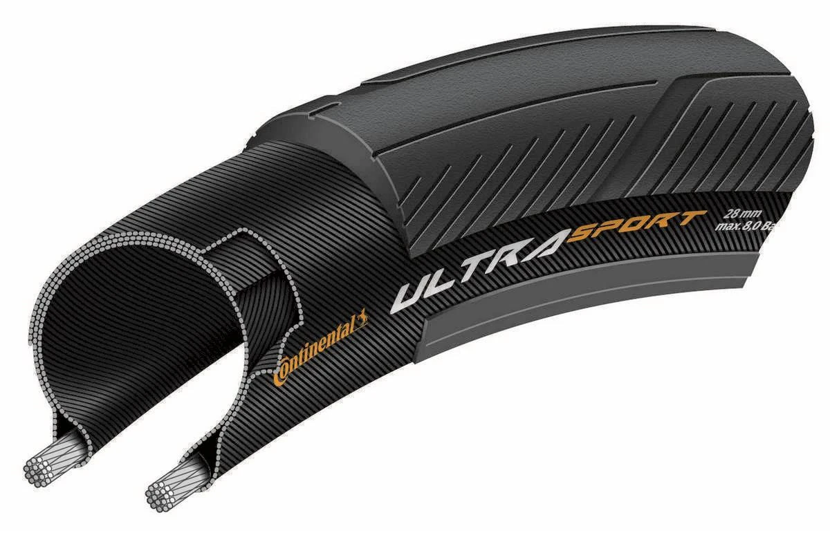 Continental Ultra Sport 700x25C sulankstoma dviračio padanga