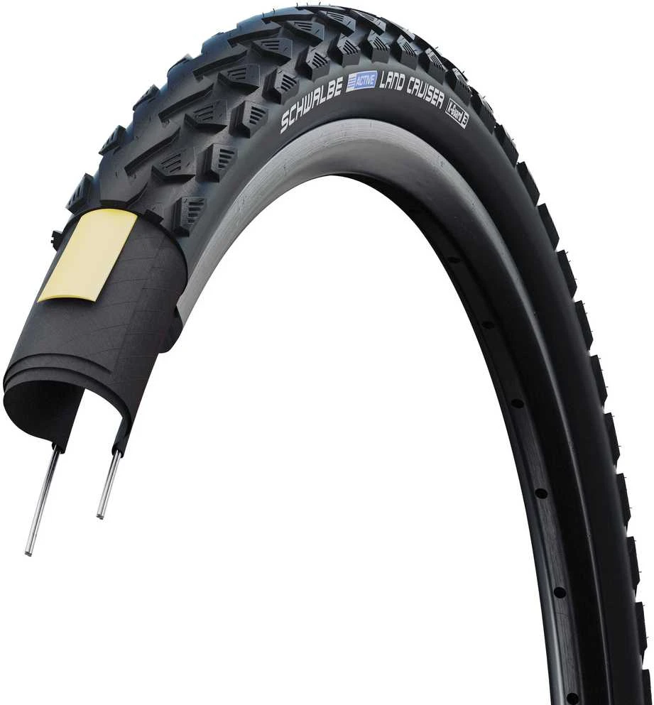 Padanga 28" Schwalbe Land Cruiser HS 450 Active Wired 37-622 / 28x1.40 Juodas