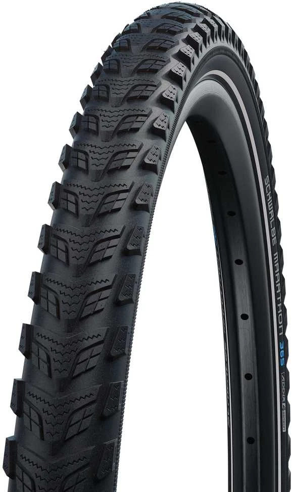 Padanga 28" Schwalbe Marathon 365 HS 475 Perf Wired 40-622 / 28x1.50, 700x38C Addix 4Season Juodas-Reflex