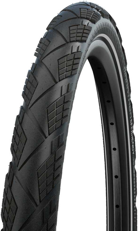Dviratis 28" Schwalbe Marathon Efficiency HS 617 Evo Fold 50-622 / 28x2.00 Super Race Addix Race Juodas-Reflex