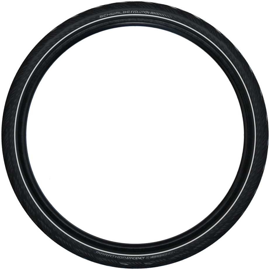 Dviratis 28" Schwalbe Marathon Efficiency HS 617 Evo Fold 50-622 / 28x2.00 Super Race Addix Race Juodas-Reflex