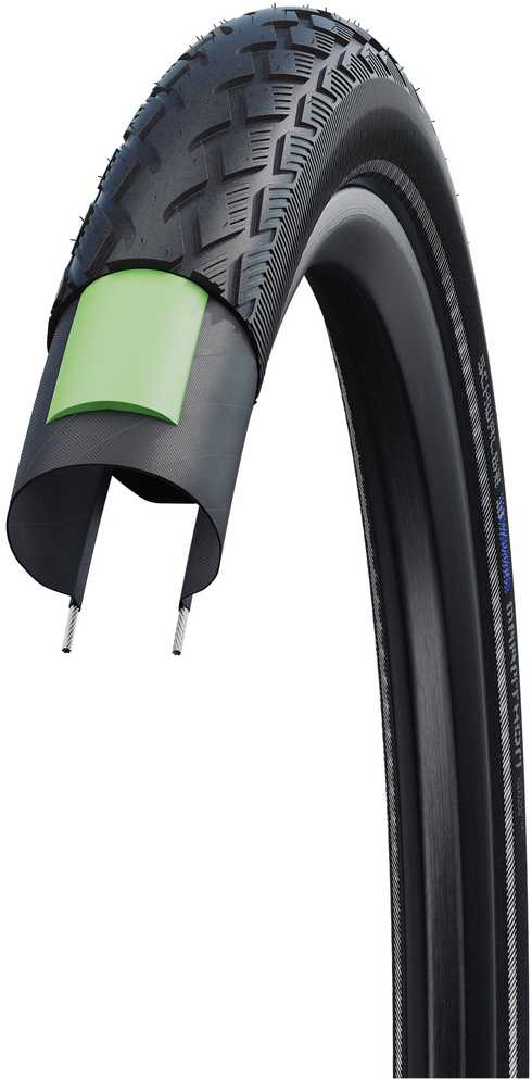 Padanga 28" Schwalbe Marathon HS 420 Perf Wired 47-622 / 28x1.75 Juodas-Reflex