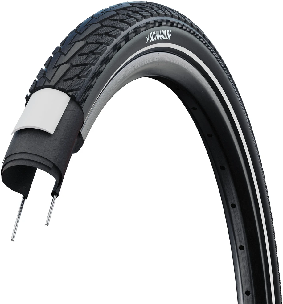 Padanga 28" Schwalbe Motion Road Cruiser Plus HS 484 Active Wired 37-622 / 28x1.40 GreenCompound Reflex