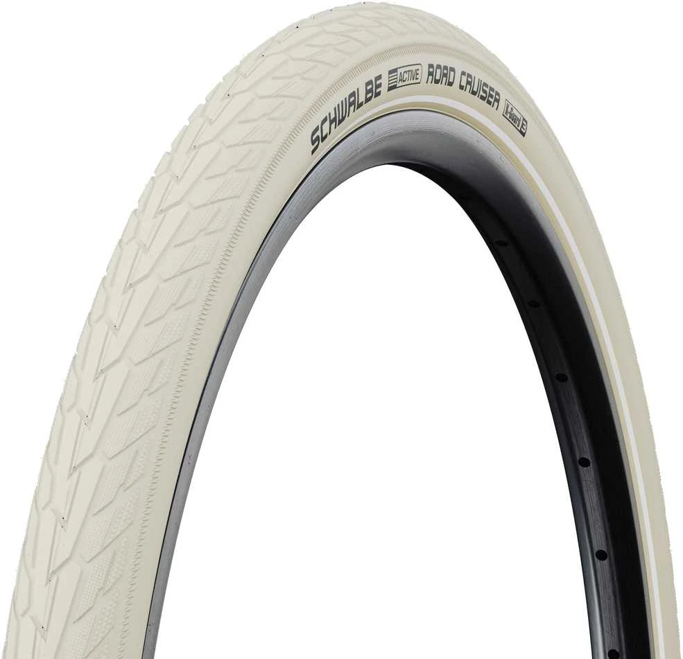 Dviratis 28" Schwalbe Road Cruiser HS 484 Active Wired 42-622 / 28x1.60 Creme-Reflex