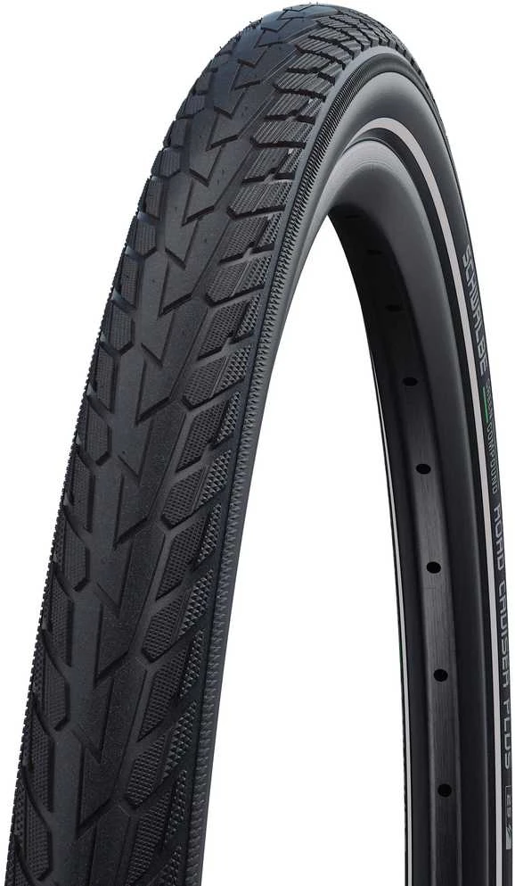 Dviratis 28" Schwalbe Road Cruiser Plus HS 484 Active Wired 37-622 / 28x1.40 GreenCompound Reflex