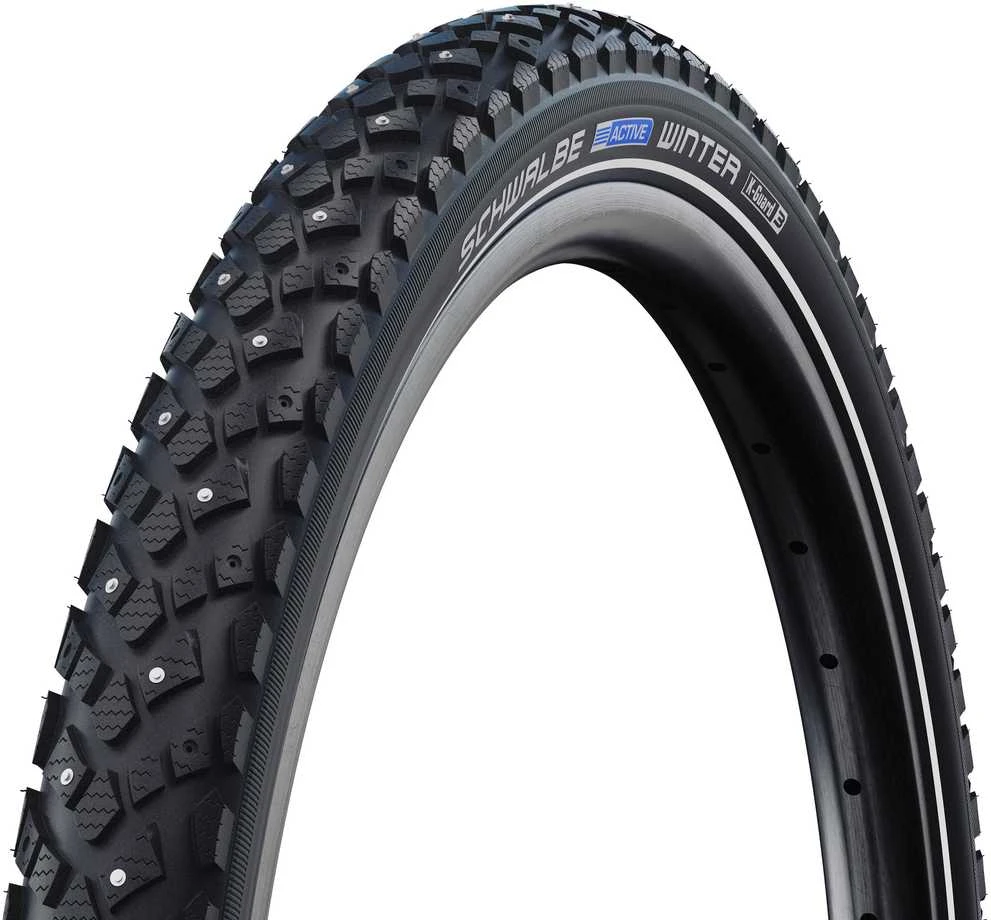 Padanga 28" Schwalbe Winter HS 396 Active Wired 35-622 / 28x1.35 Juodas-Reflex